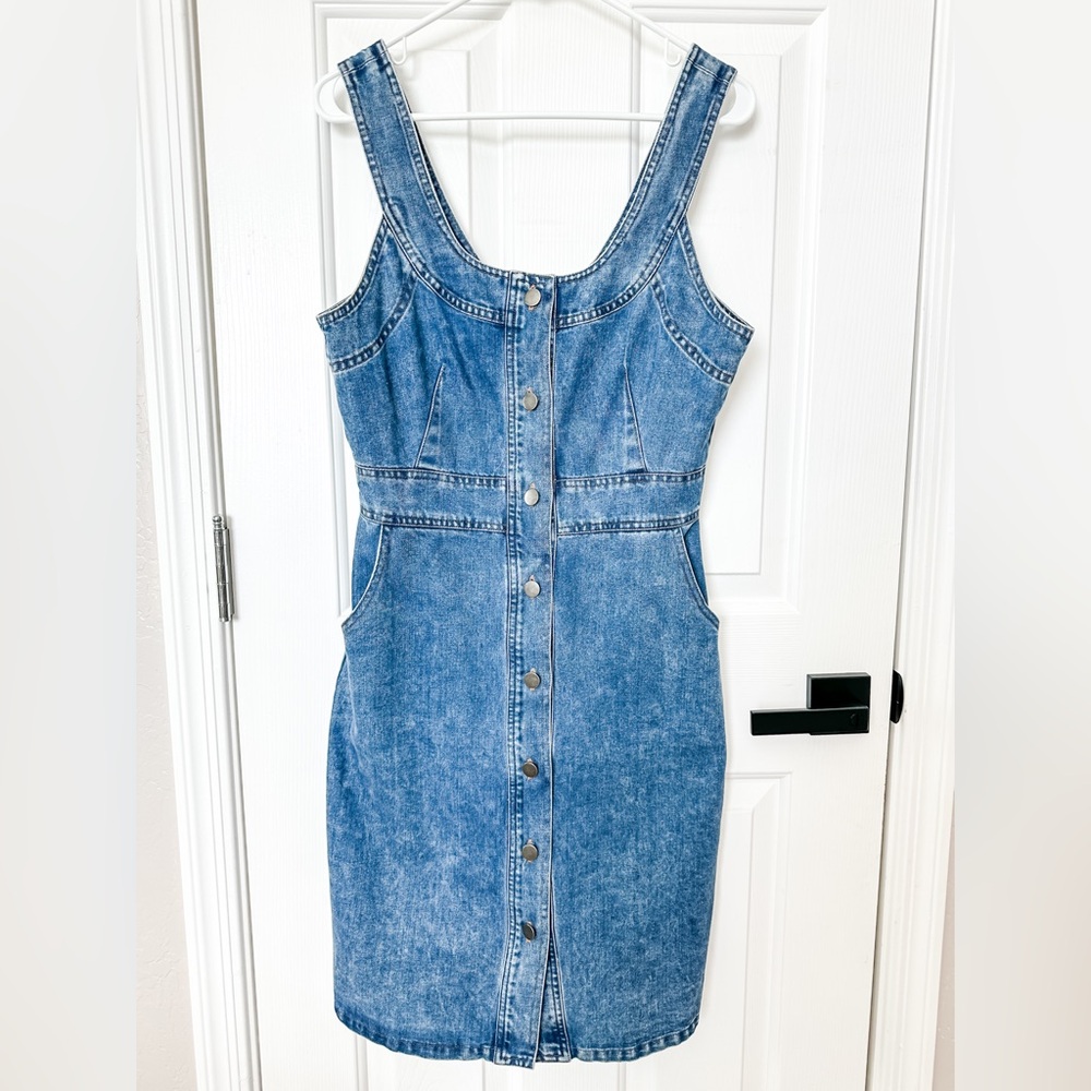 Bohme Women’s Denim Button-Down Dress - Medium